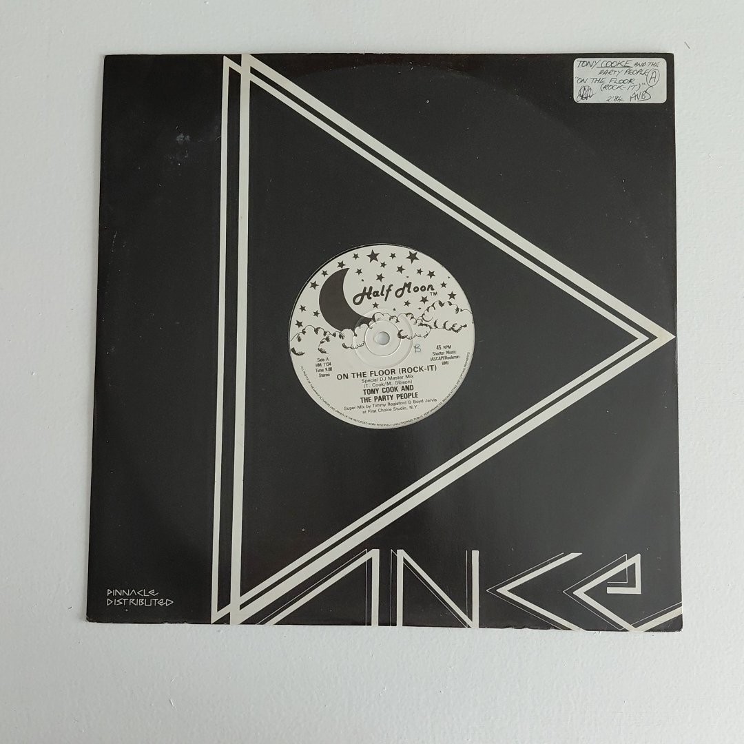 Tony Cook And The Party People On The Floor 12 Inch Vinyl Half Moon Music