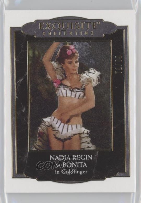 2025 Upper Deck James Bond Black Diamond Gold 71/99 Nadja Regin as Bonita 02aj