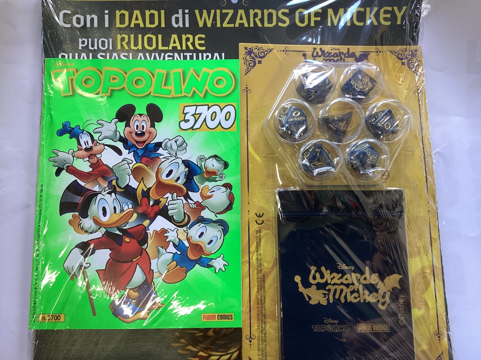 Topolino n 3700 con dadi Wizards OF MICKEY  Nuovo sigillato Panini