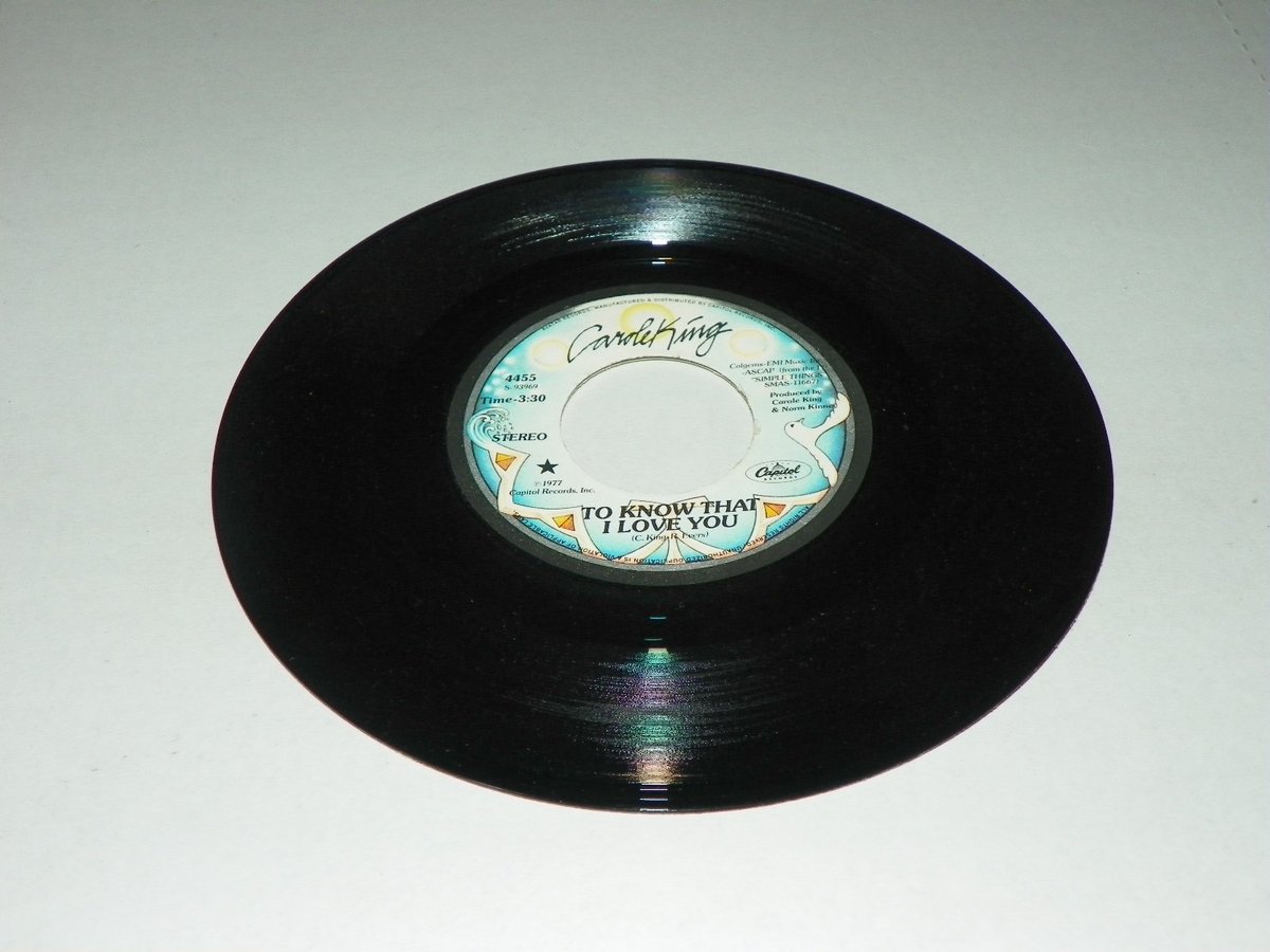 CAROLE KING -HARD ROCK CAFE/TO KNOW THAT I LOVE YOU -Capitol  F304
