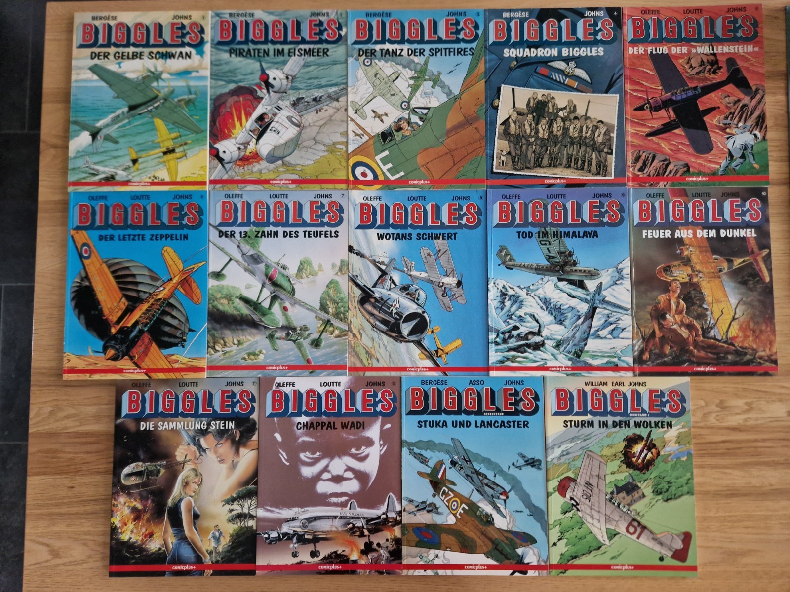 Biggles - volume 1-12 e volume speciale 1+2 completo - Bergese & Johns - Comicplus+