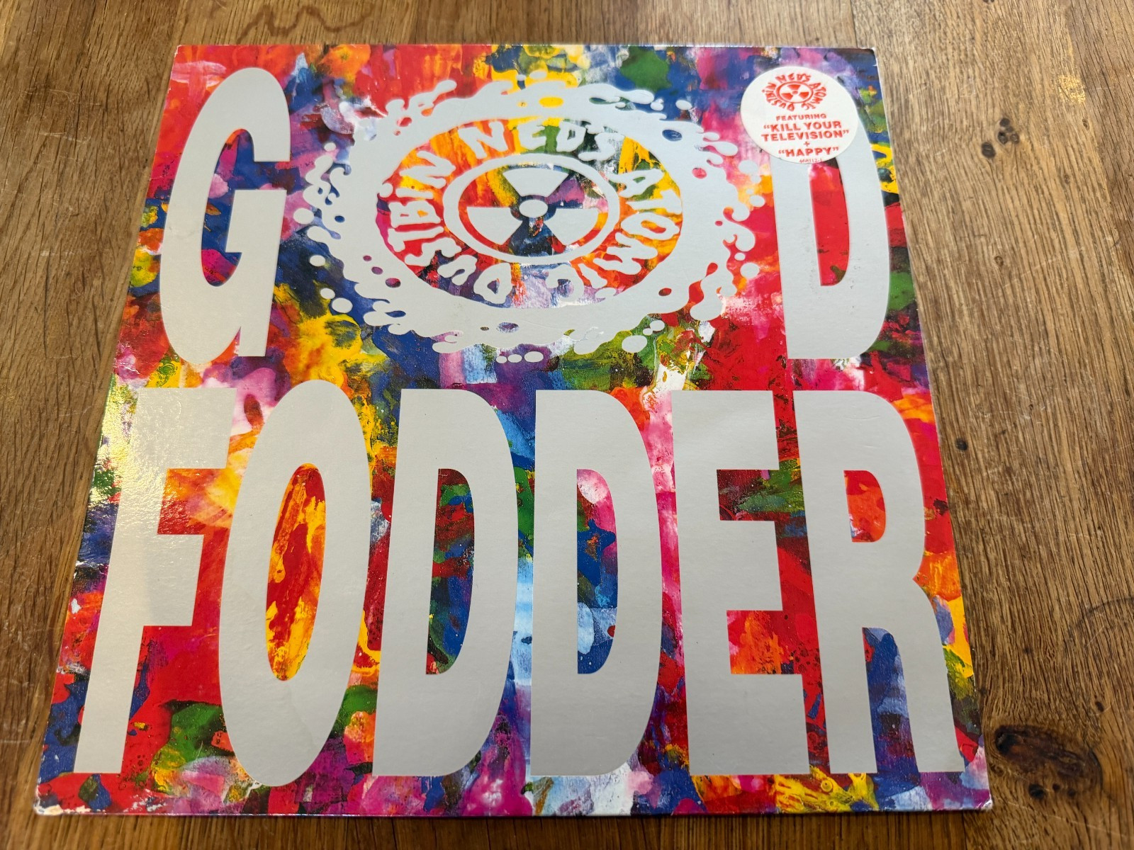 Neds Atomic Dustbin - God Fodder Original 1991 UK Vinyl LP - Furtive 468112 VG