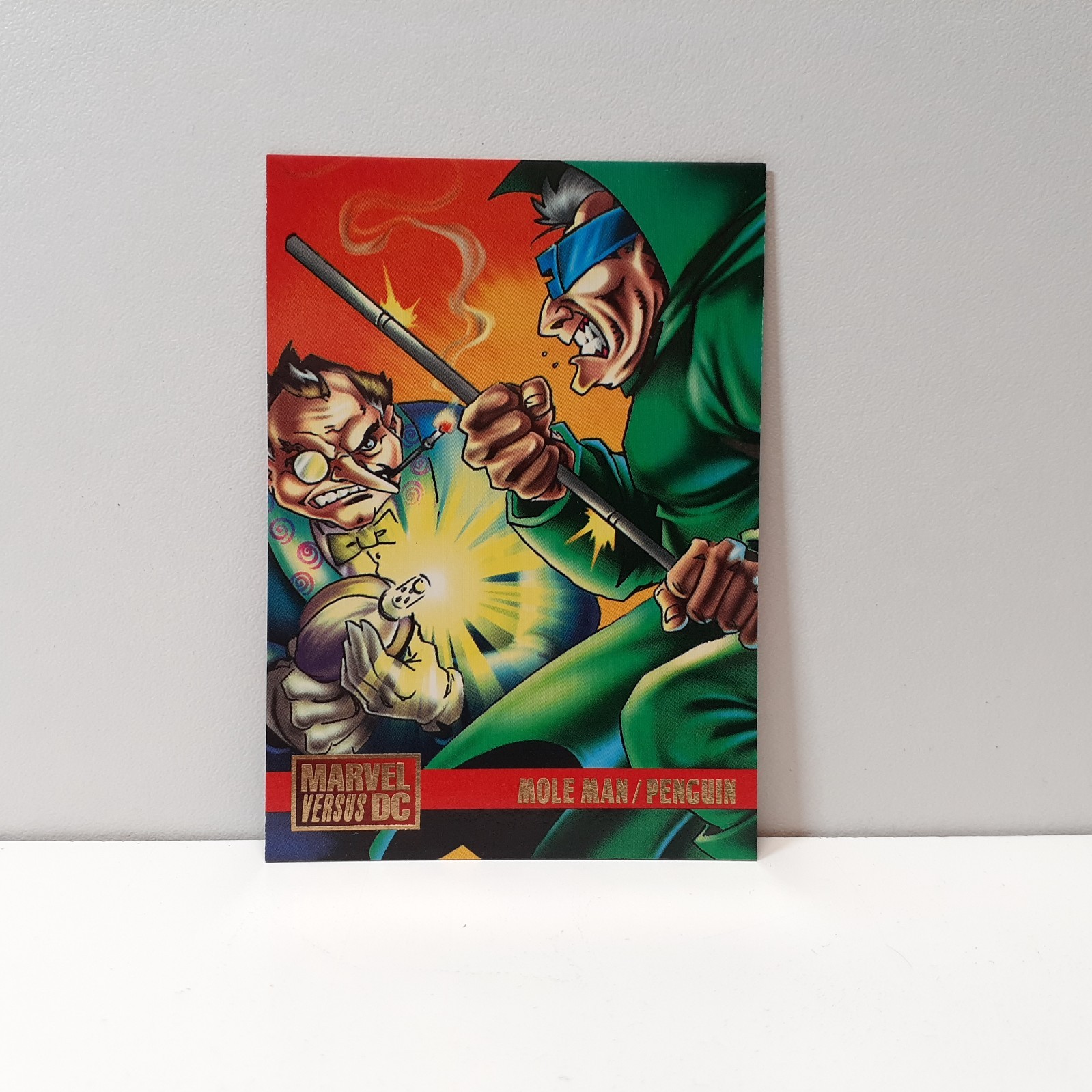 1995 Fleer Marvel Versus DC Mole Man vs Penguin #99 Base Card