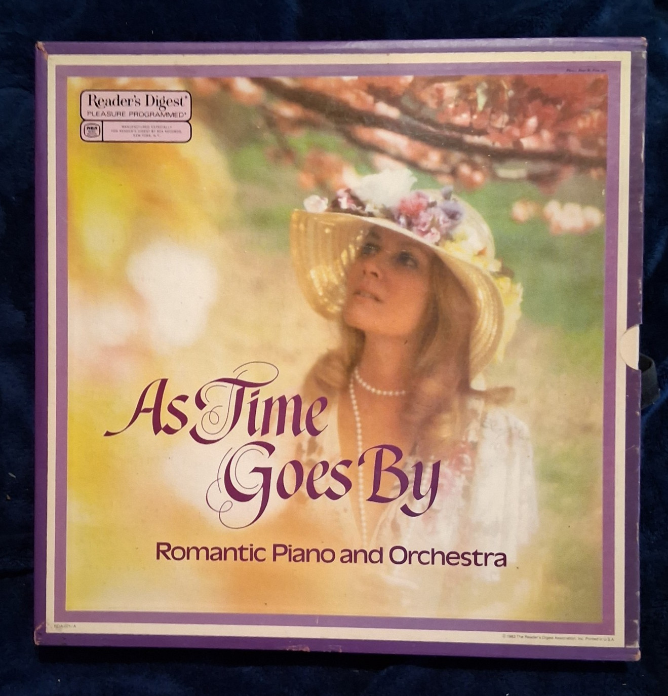 Vtg 1983 Reader's Digest "As Time Goes By" Romantic Piano & Orchestra 7-LP Box