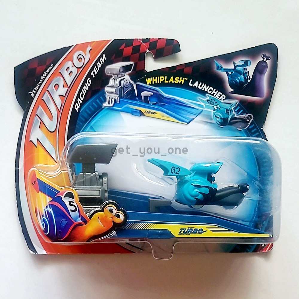 NEW DreamWorks Turbo WHIPLASH LAUNCHER Snail Shell Racers Vehicle 2013 Mattel