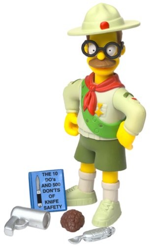Modellino Simpsons Serie 10 Scout Leader Fiandre