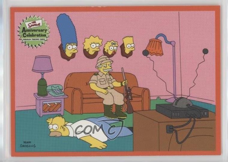 2000 Inkworks The Simpsons Homer Simpson Mounted Heads #77 1j8