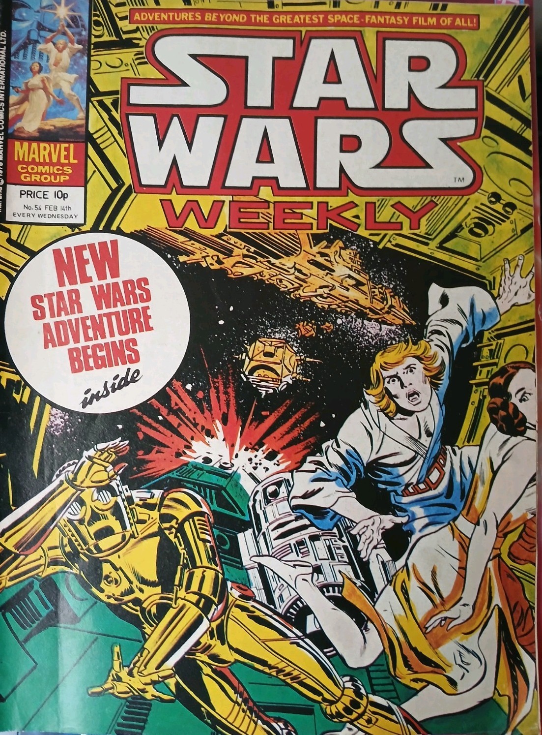 Star Wars Weekly Comic No 54 February 14th 1979 Complete VERY Rare Mint bargain!