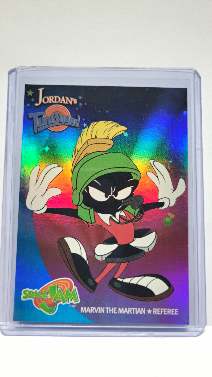 Upper Deck 1996 Space Jam Jordan's Tune Squad T8 Marvin Martian Arbitro Holo