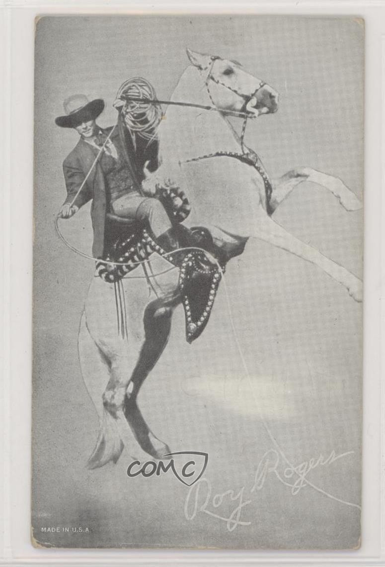 1940-60s Exhibit Movie Stars Made In USA Roy Rogers (Trigger & Rope) z6d