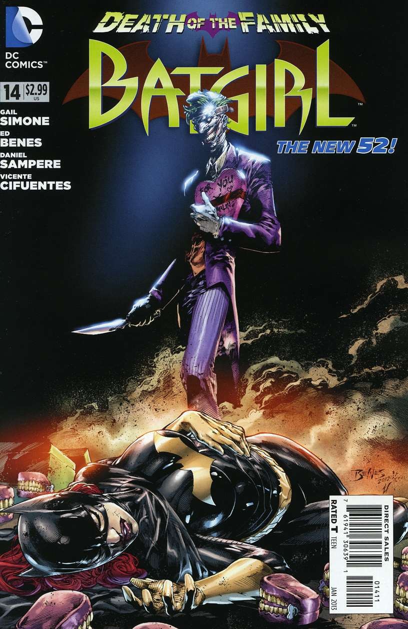 Batgirl (4th Series) #14 VF/NM; DC | New 52 Death of the Family Joker 1st Print