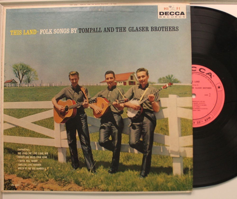 Tompall E I Fratelli Glaser LP This Land Su Decca - VG++/ VG++