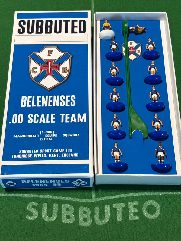 Subbuteo Belenenses 1954-55 - Dipinta a mano con scatola personalizzata