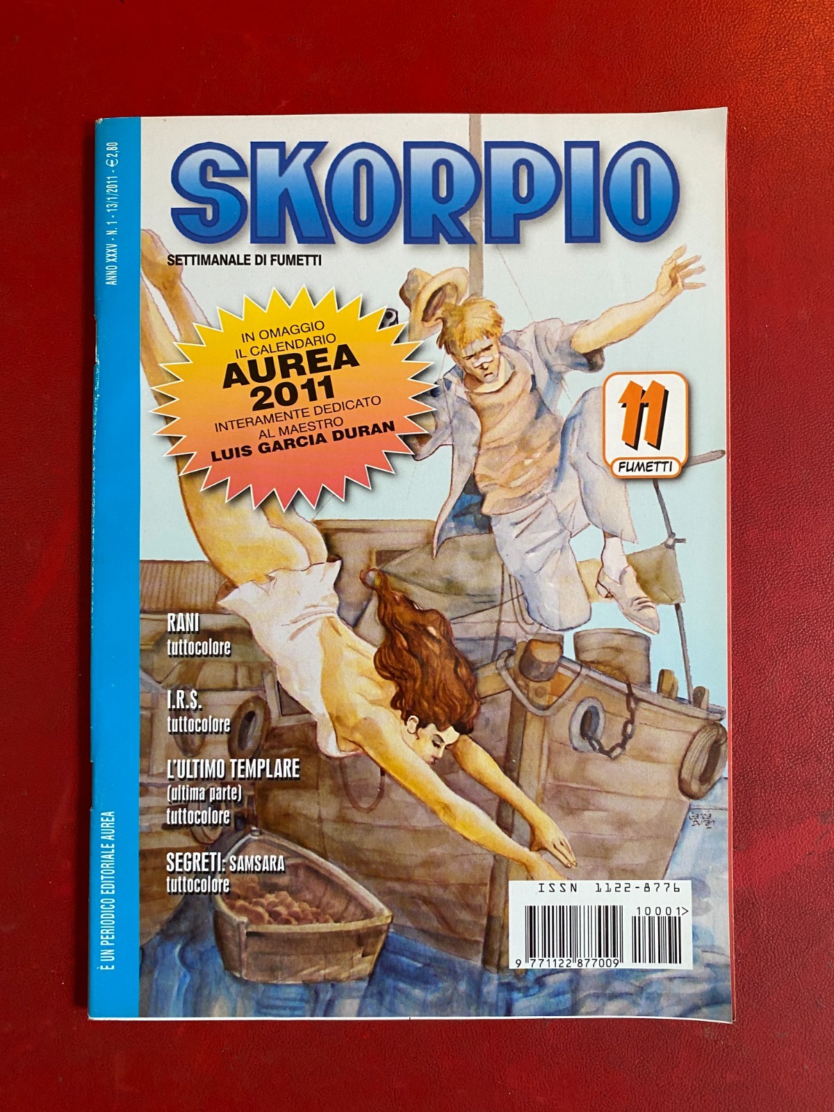 SKORPIO n. 1 Ed. Aurea (13-1-2011) Fumetto + inserto DAGO