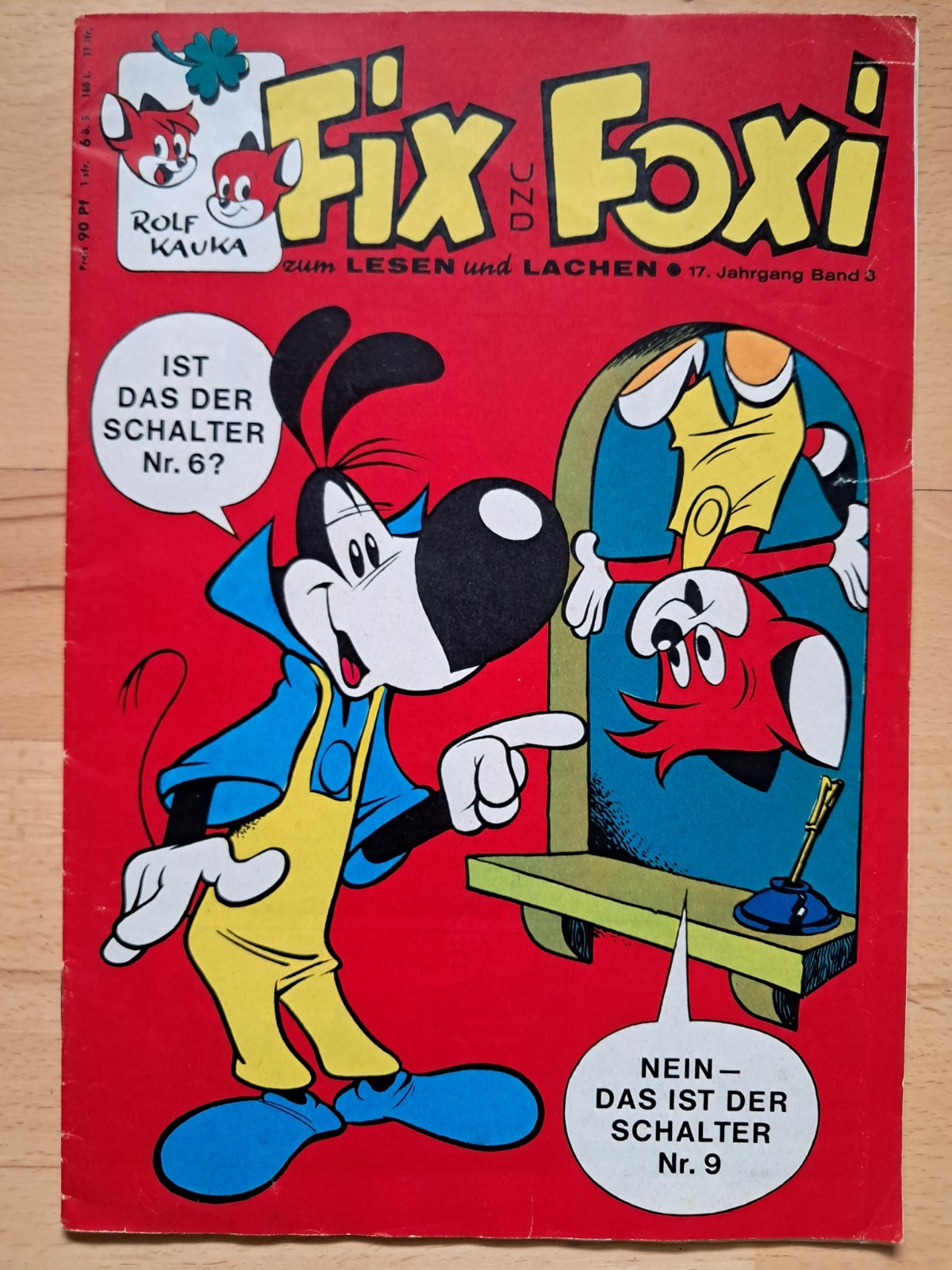 Fix + Foxi 17° anno n.3 del 1969 con pagine da collezione scheda FF, Il vagabondo Z1-2