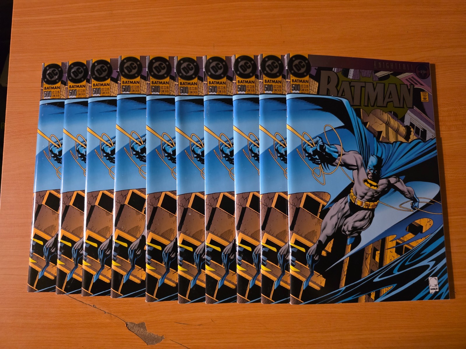 Wholesale Lot of 10x Batman #500 Die-Cut Cover ~ NEAR MINT NM ~ 1993 DC Comics