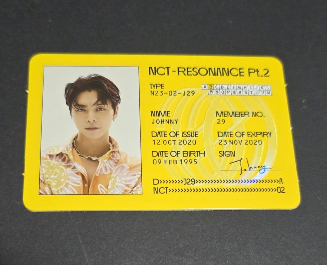 NTC127 Jaehyun Official Photo Card