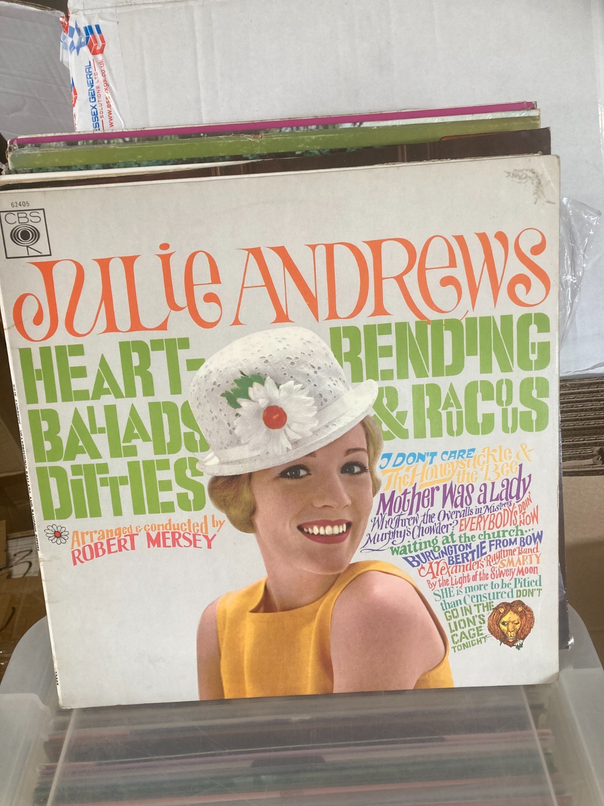 JULIE ANDREWS HEART WARMING BALLADS & RACOUS DITTIES 1966 LP BPG62405 A1/B1, VG+