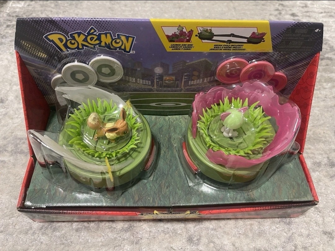 NEW Pokemon Jazwares Battle Disc Showdown Eevee Ralts Pikachu Larvitar Rare