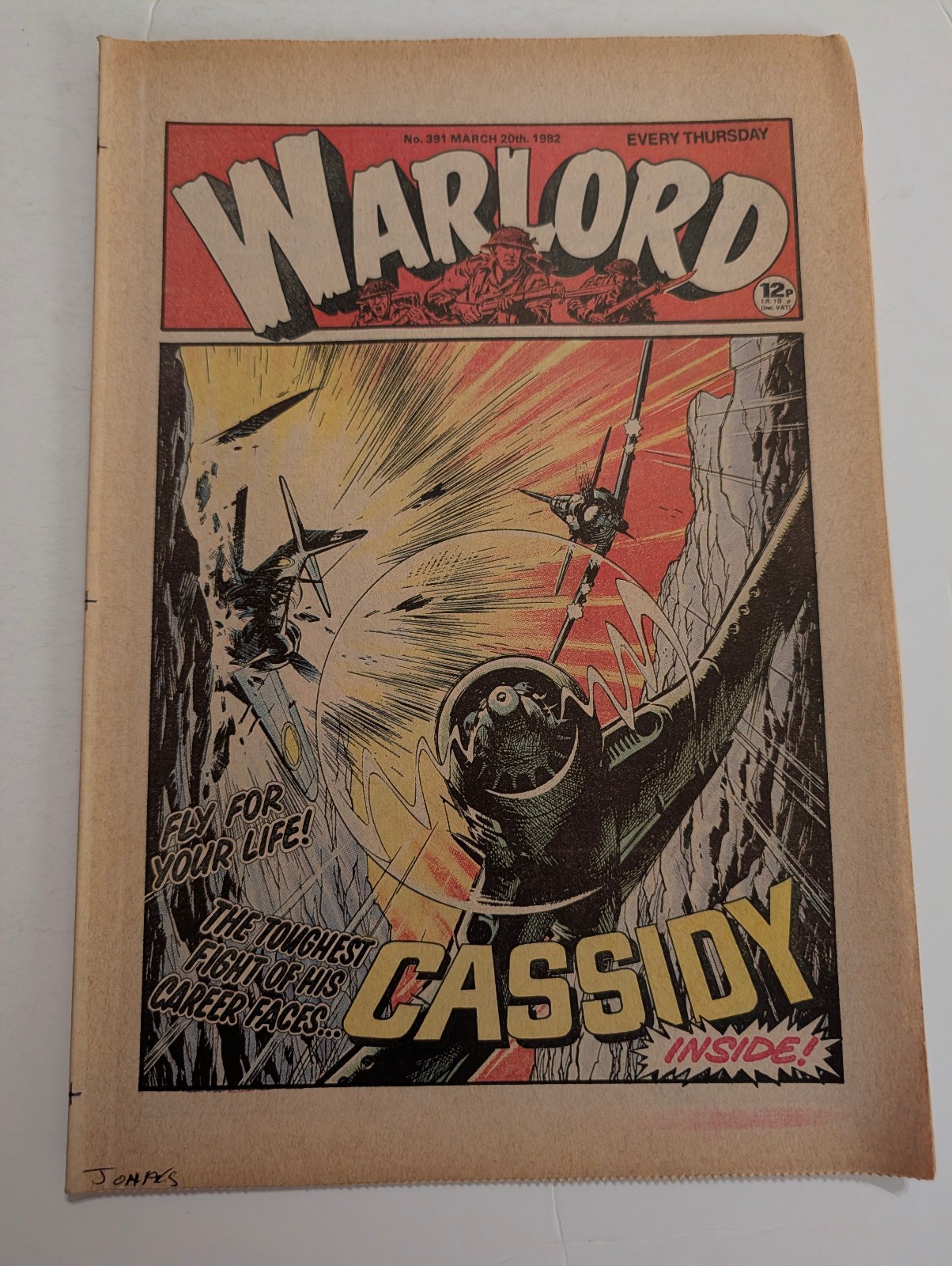 Warlord Comic No 391, March 20th 1982.