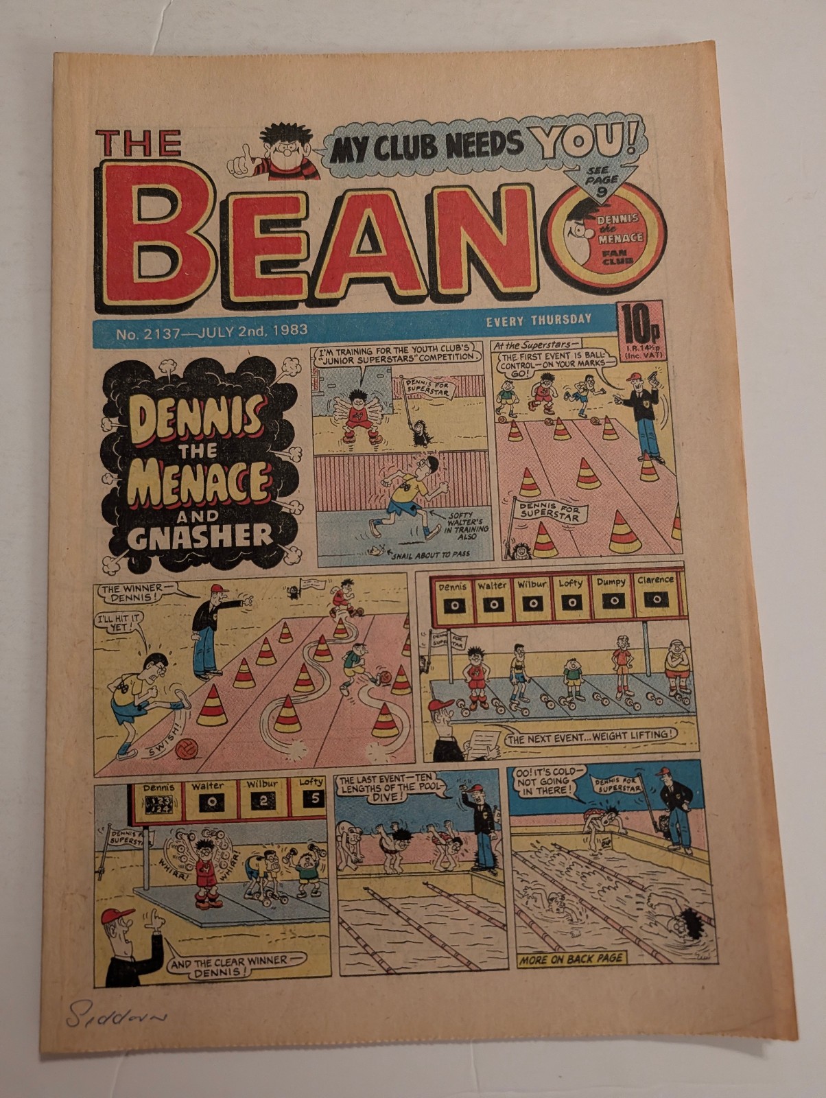 Beano Comic No 2137, July 2nd 1983.