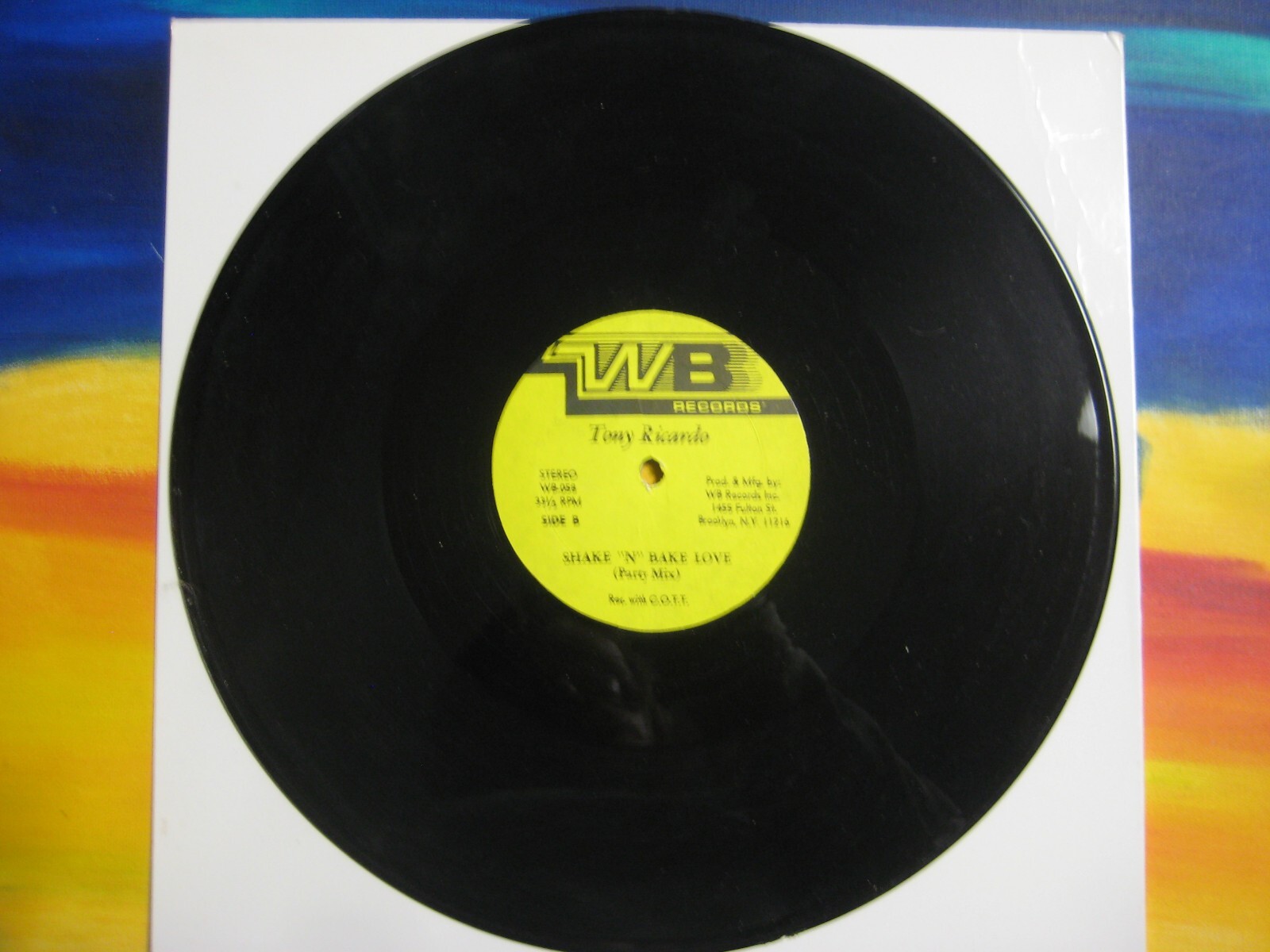 Shake And Bake Love Tony Ricardo Latin Dance DJ Single 12" LP Record