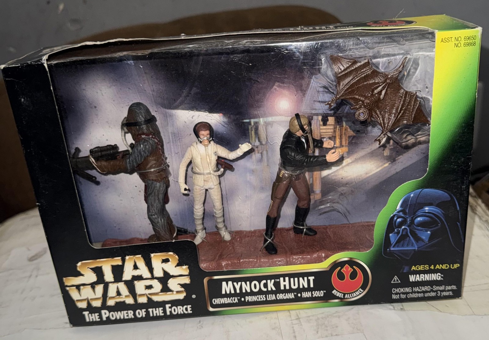 Vintage Star Wars POTF Mynock Hunt Kenner nuovo in scatola set action figure 3,75 pollici