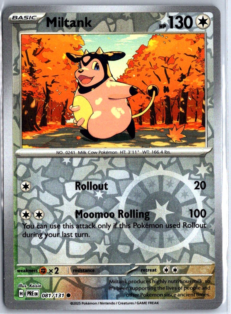 Miltank Common 081/131 Reverse Holo SV: Evoluzioni Prismatiche quasi nuovo Keisin