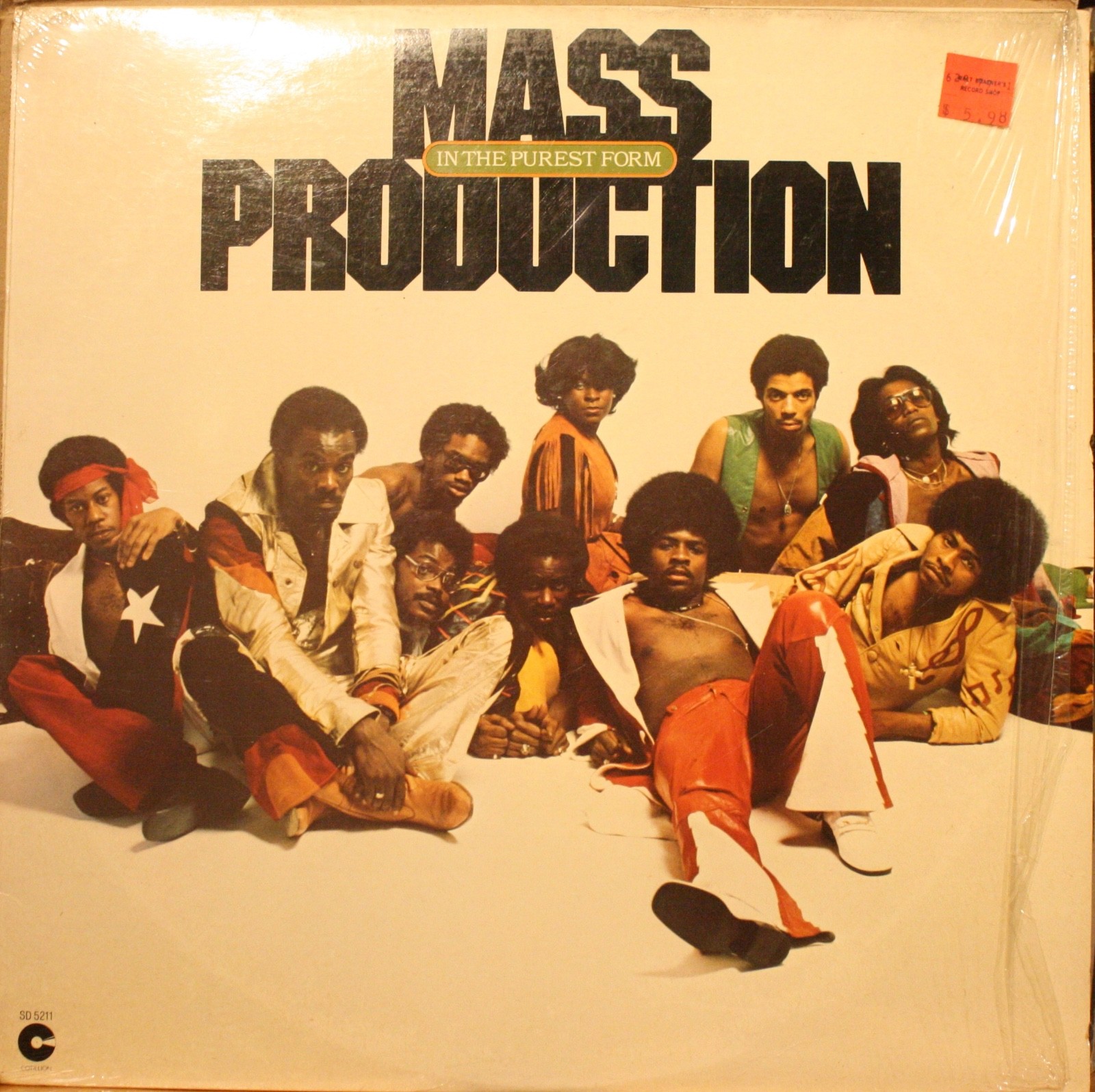 MASS PRODUCTION *In The Purest Form* 1979 FUNK SOUL LP on COTILLION SD 5211 VG++