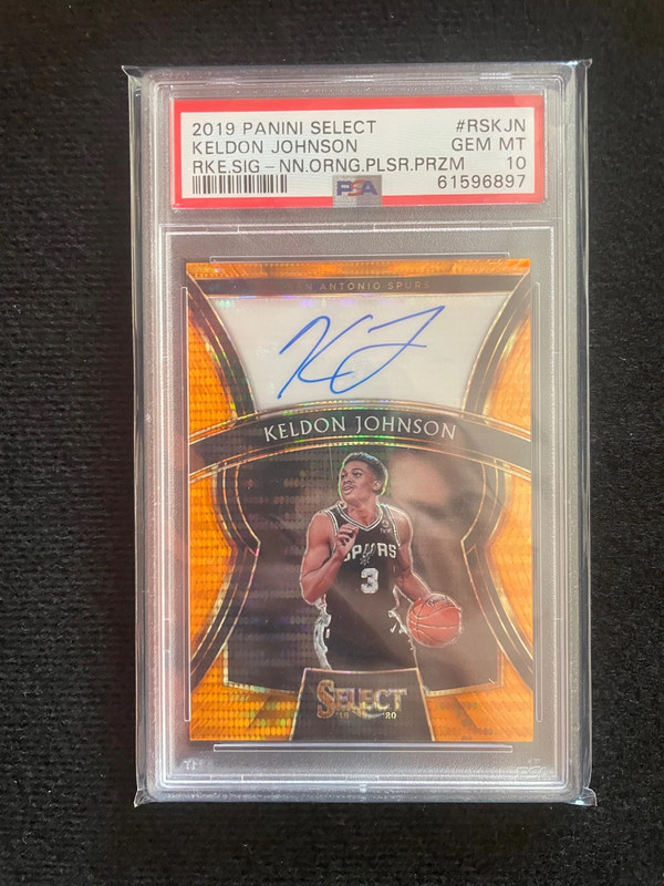 Keldon Johnson RC Auto /35 Orange Pulsar – 2019-20 Select – PSA 10