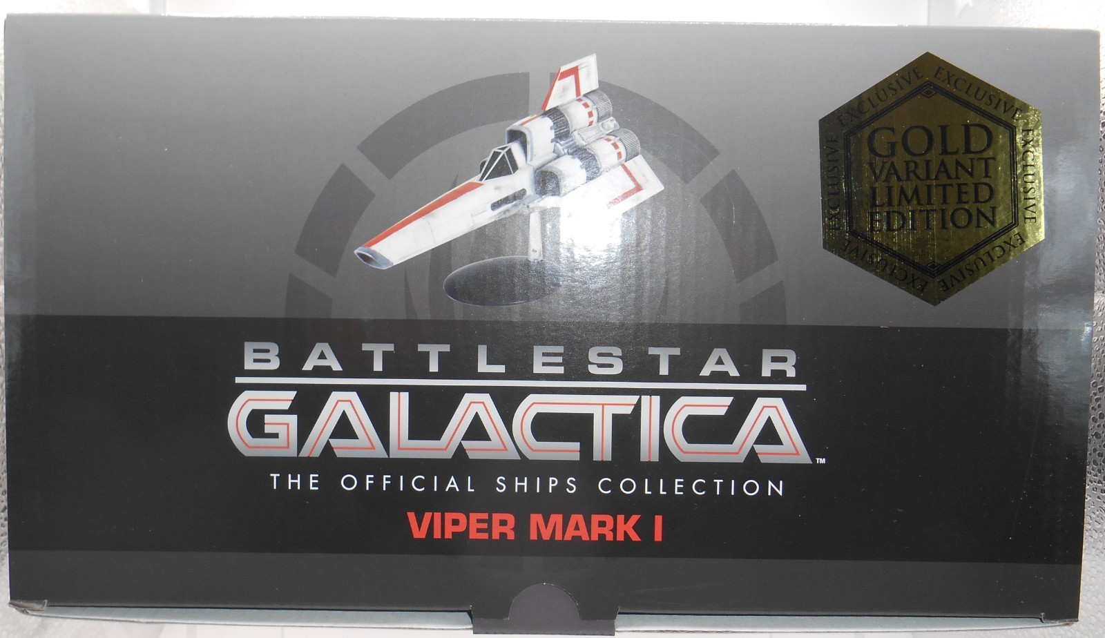 Eaglemoss Battlestar Galactica Viper Mark I edizione esclusiva placcata oro