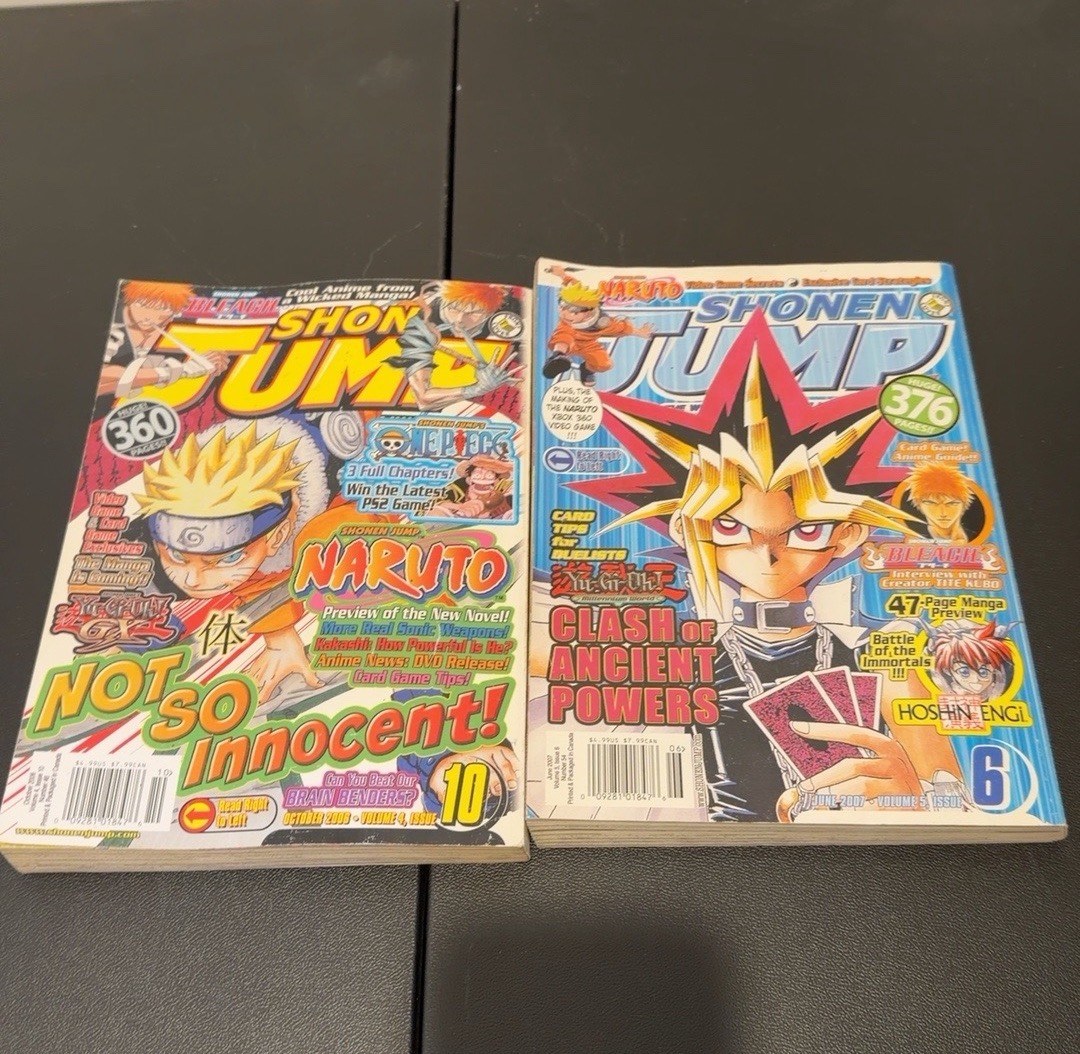 Shonen Jump Magazine Lotto di 2 Ottobre 2006 Giugno 2007 Naruto Yu-Gi-Oh Bleach Manga