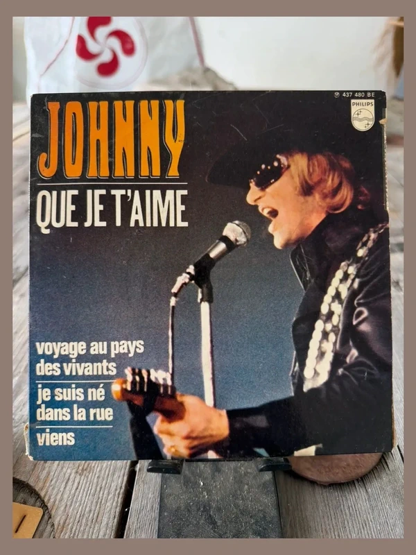 Vinyle EP Johnny Hallyday - Que je t'aime (Pressage Original 1969)