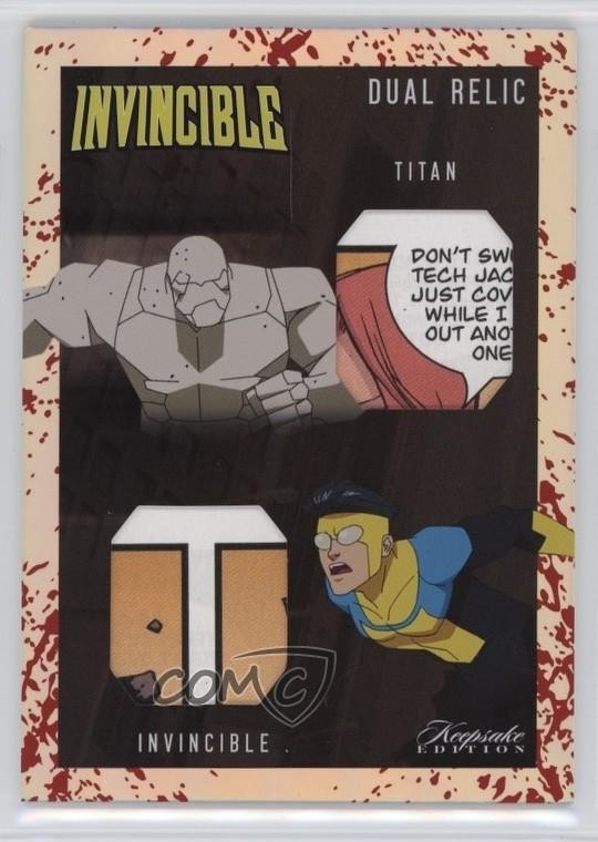 2025 Super Products Invincible Season 1 Keepsake Edition Dual Relic Titan 4z8