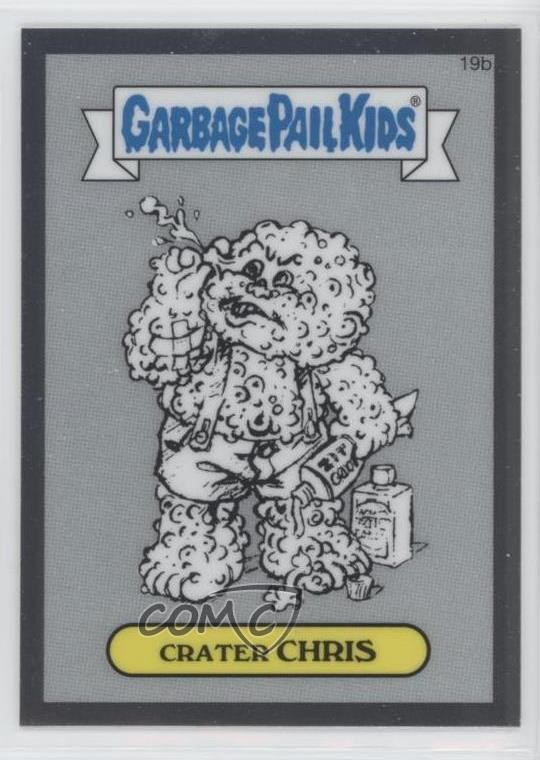 2013 Topps Garbage Pail Kids Chrome Crater Chris #19b Sketch 8d4