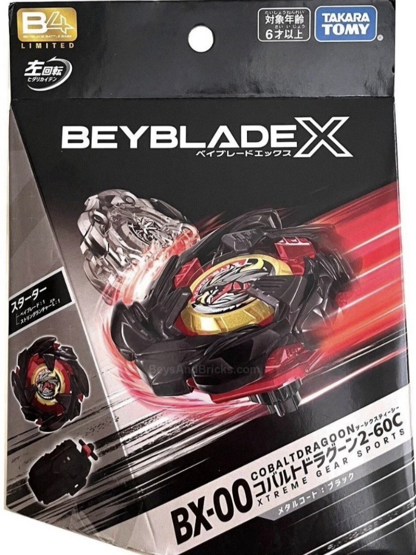 Beyblade X BX-00 Starter Dragoon Cobalto 2-60C Cappotto Metallo Nero NYCC 2026