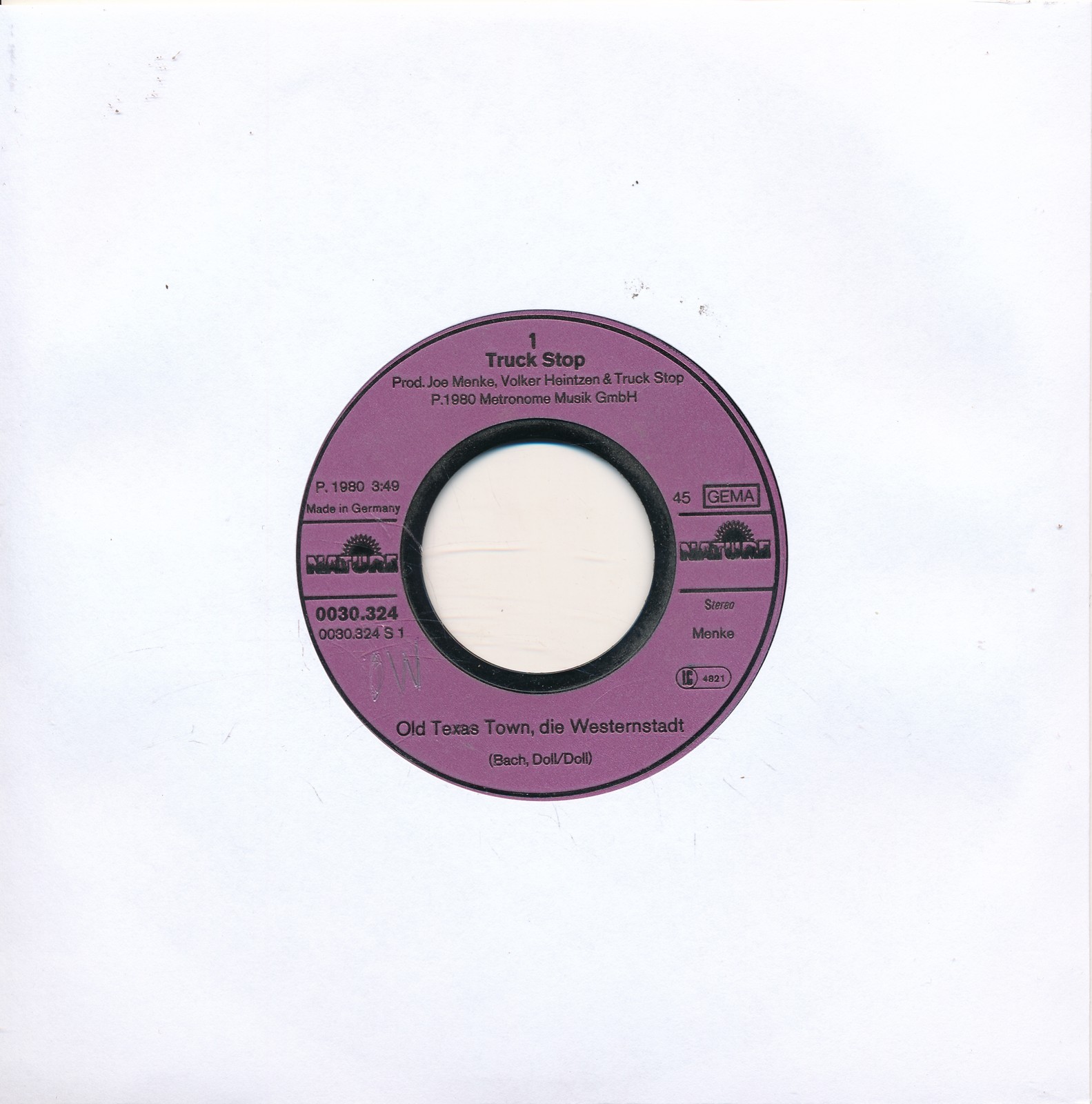 Old Texas Town, die Westernstadt - Truck Stop - LC Single 7" Vinyl 278/08