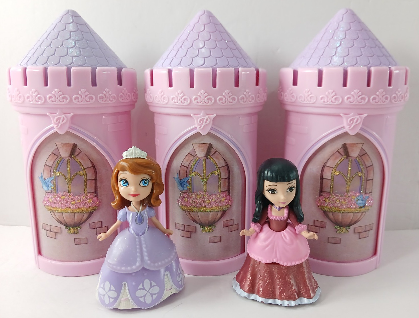Disney Princess SOPHIA LA PRIMA Sophia + Vivian 3" personaggi giocattolo e torri del castello!