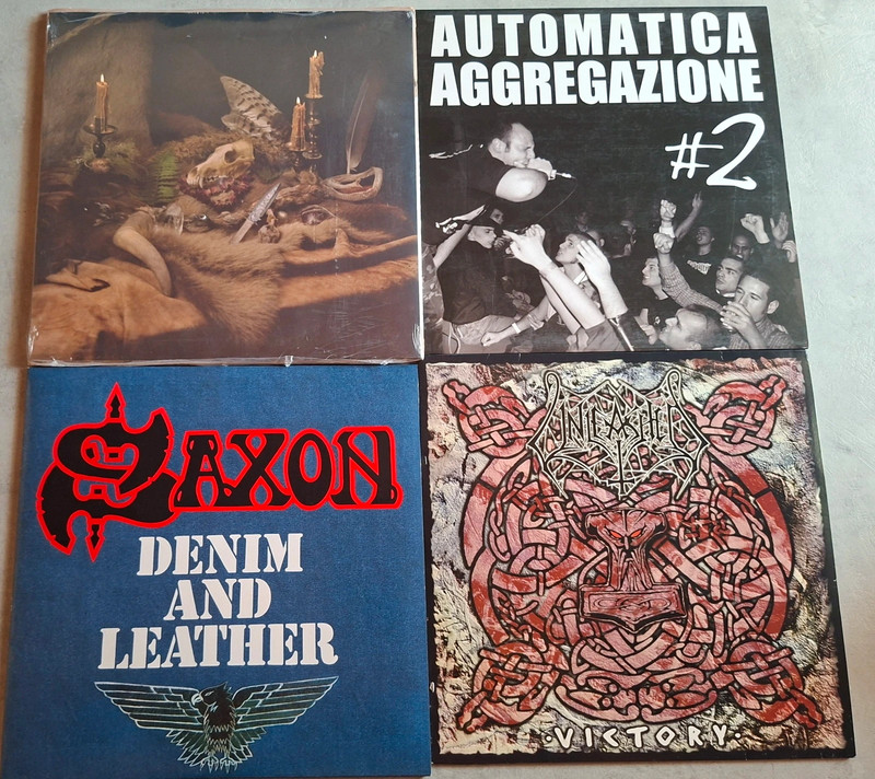 Blocco vinili hard rock/heavy metal/punk hc