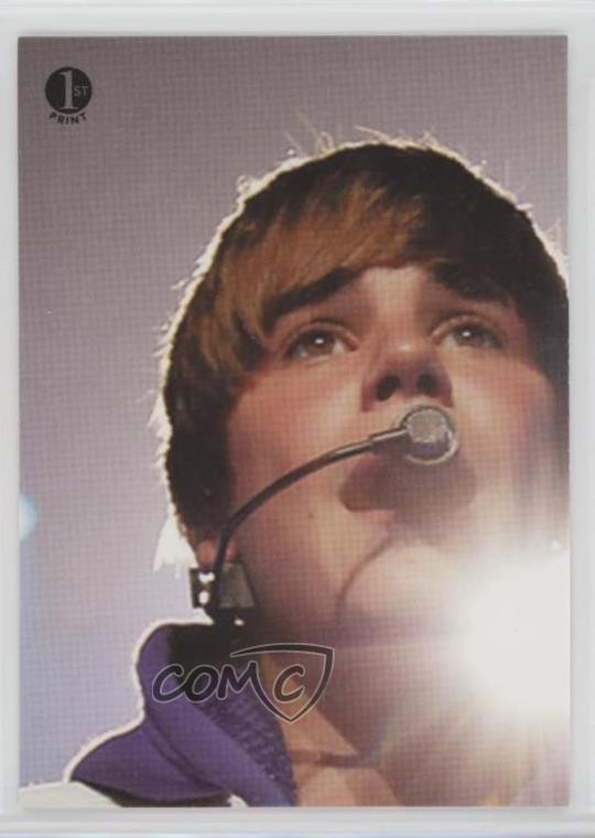 2010 Panini Justin Bieber 1st Print Justin Bieber #119 6h5