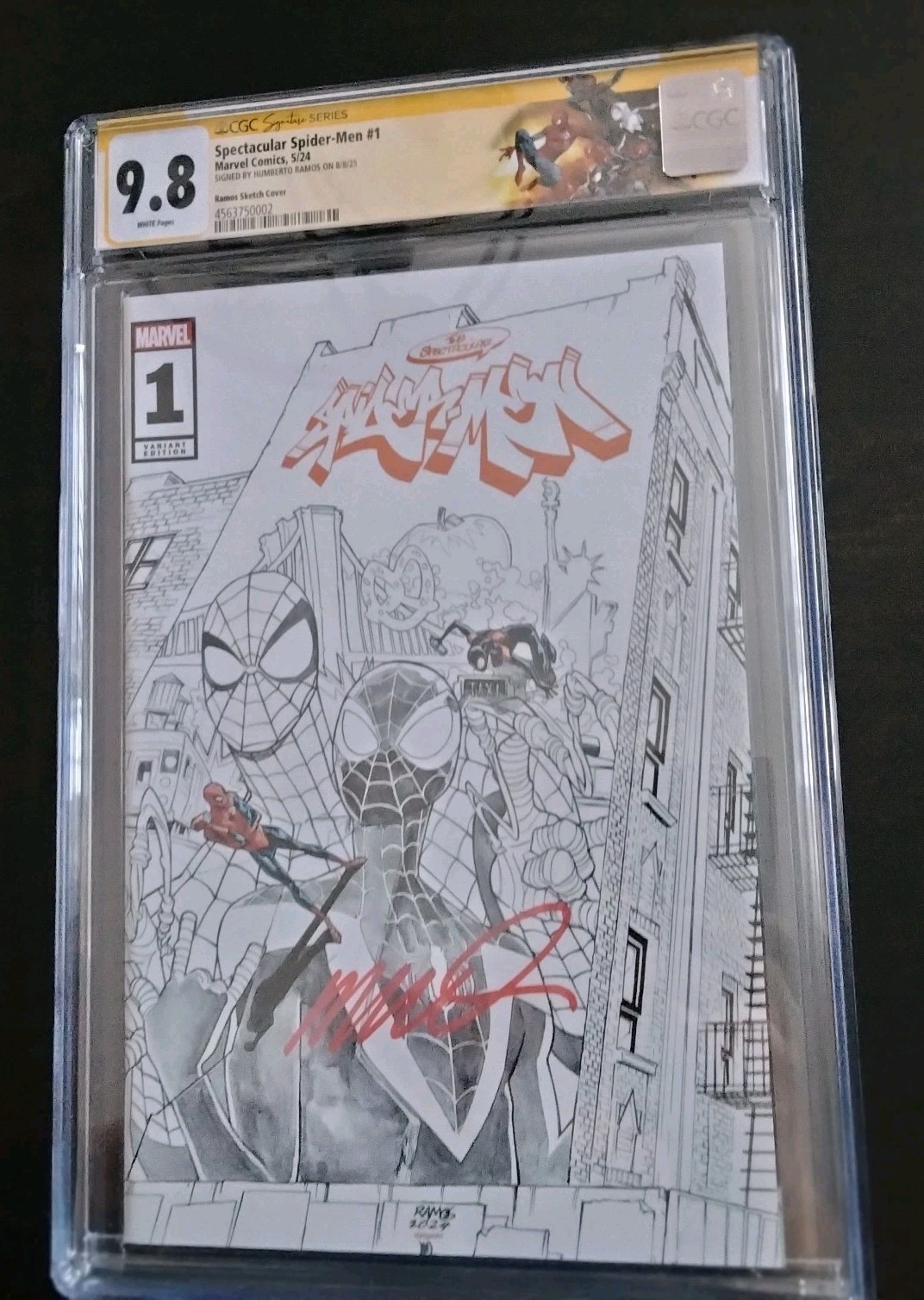 🔥Spettacolare Spider-Man #1 2024 CGC 9.8 Signature Series Humberto Ramos 🔥