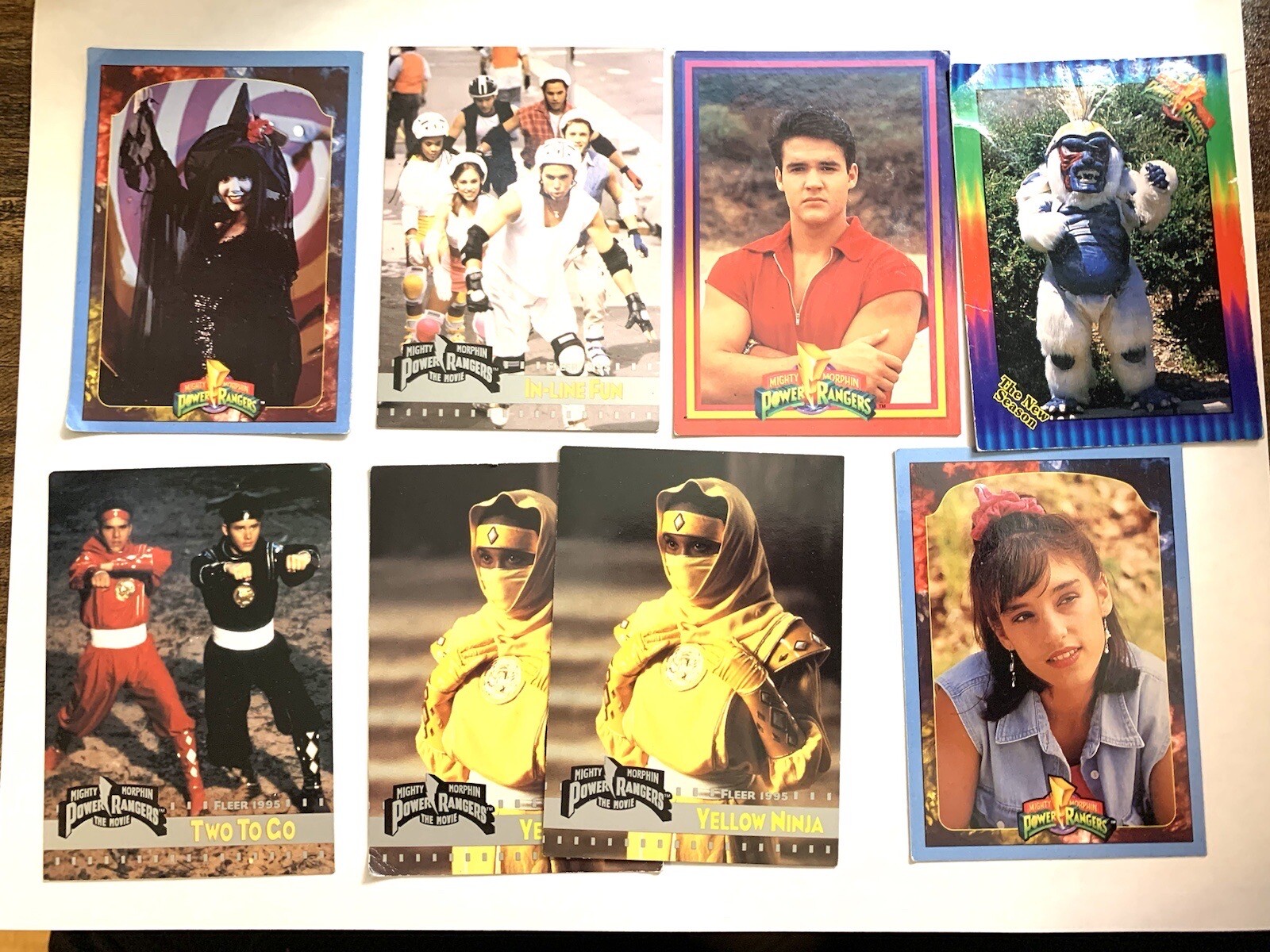 Lotto carte commerciali Mighty Morphin Power Ranger 1994-95