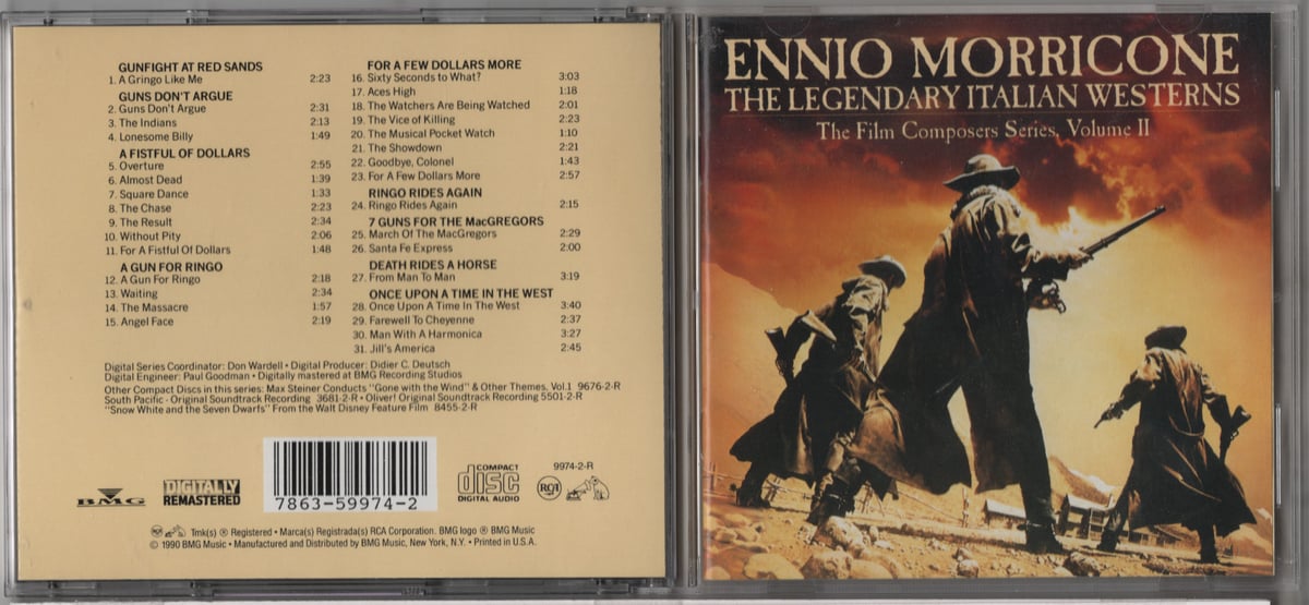 ENNIO MORRICONE / THE LEGENDARY ITALIAN WESTERNS ORIGINAL SOUNDTRACKS VOL 2 *CD