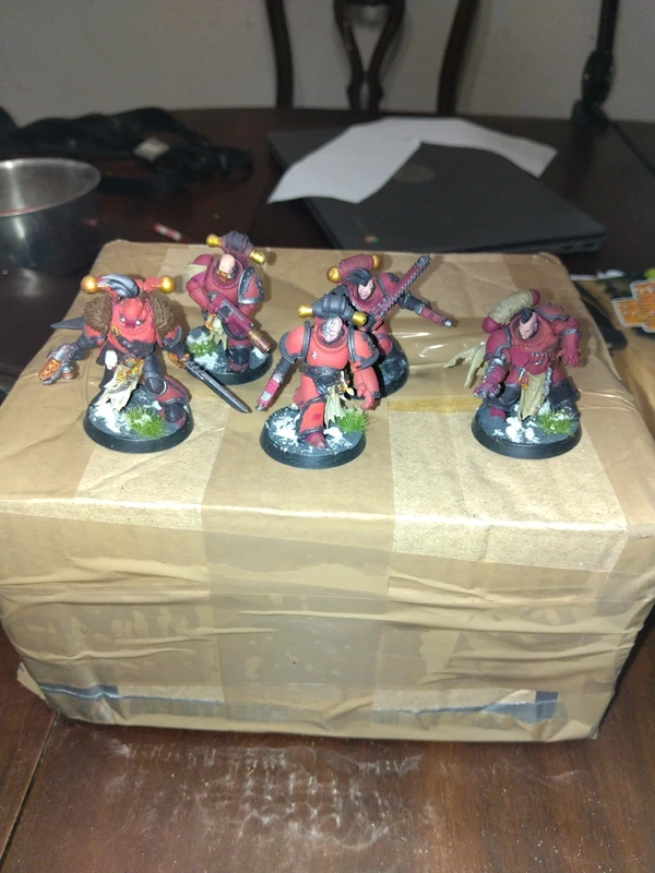 5x Red corsairs riders