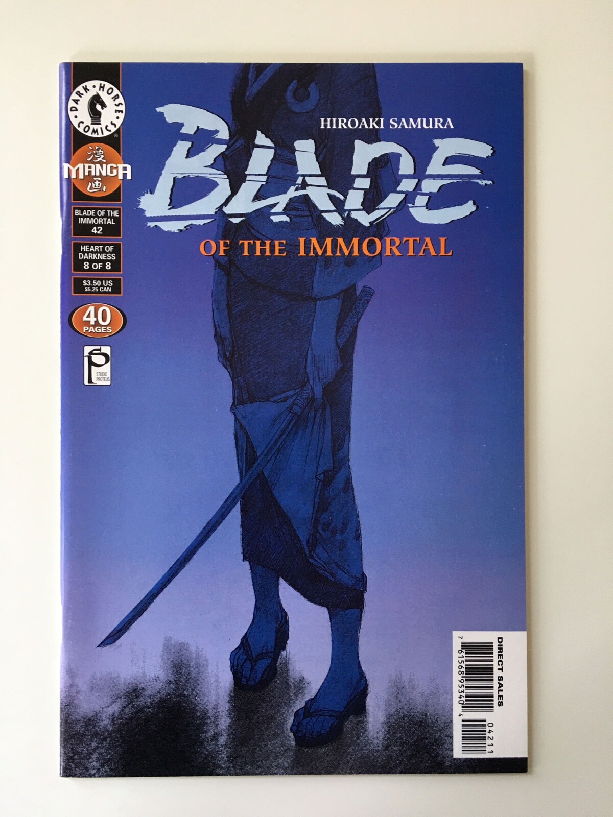 Blade of the Immortal #42 Dark Horse Comics Heart of Darkness 8/8 2000 manga quasi nuovo
