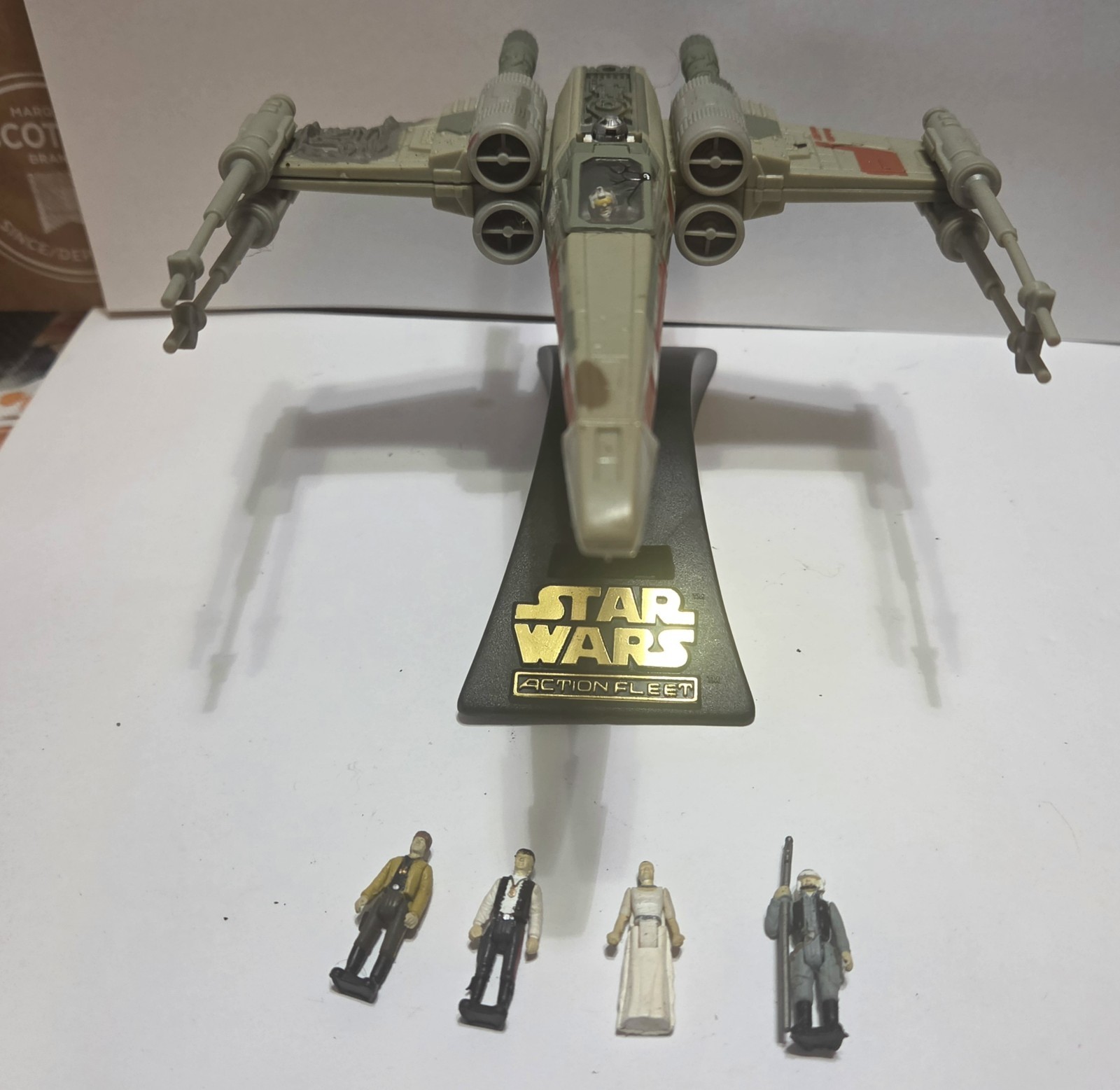 1995 STAR WARS ACTION FLEET LUKE SKYWALKER’S X-WING Danneggiato Rosso 2