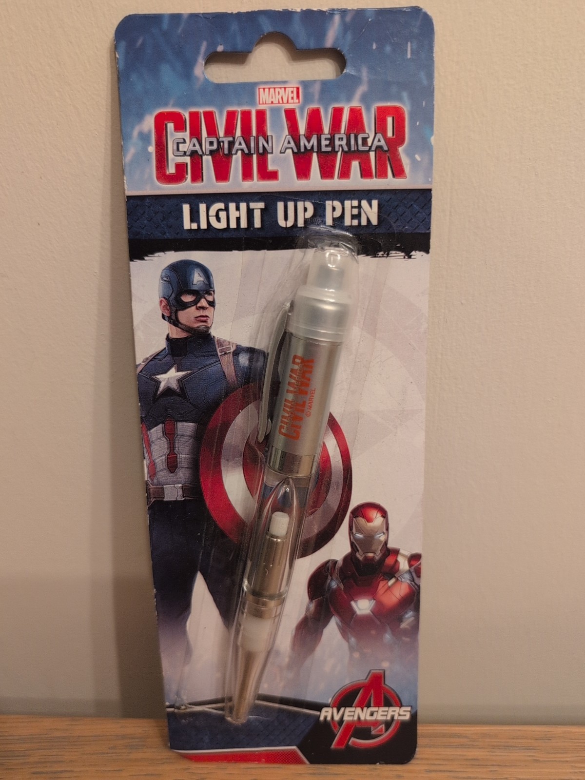 Captain America Light Up Pen Marvel Avengers Comics Official Merchandise