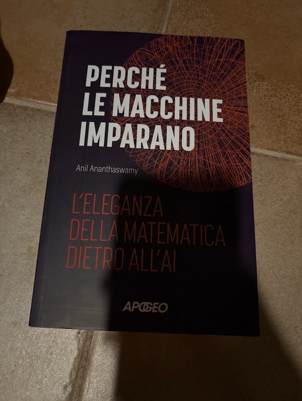 Libro "Perché le macchine imparano" - Anil Ananthaswamy (Apogeo)