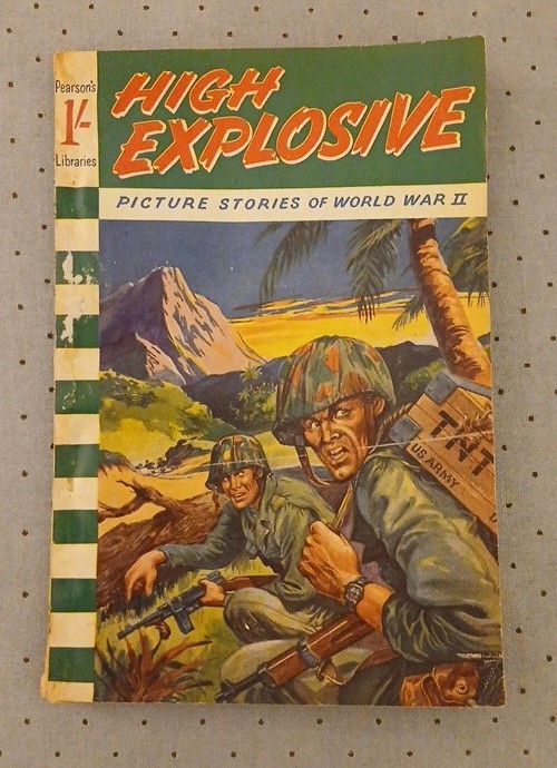 HIGH EXPLOSIVE B&W Battle Picture Library comic book digest, Pearson Libaries
