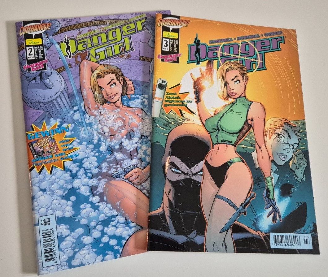 Danger Girl 2+3 2000 DINO Comics (Italiano) come nuovo